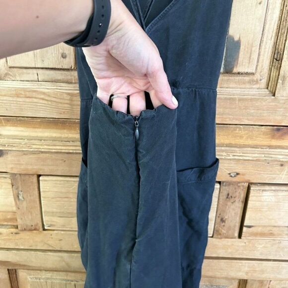 Avec Les Filles 2 Black Tank Dress Sun Kissed Adjustable Straps Large Pockets - Picture 7 of 15